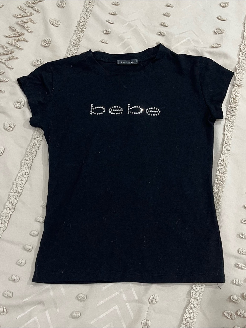 bebe Black Tee